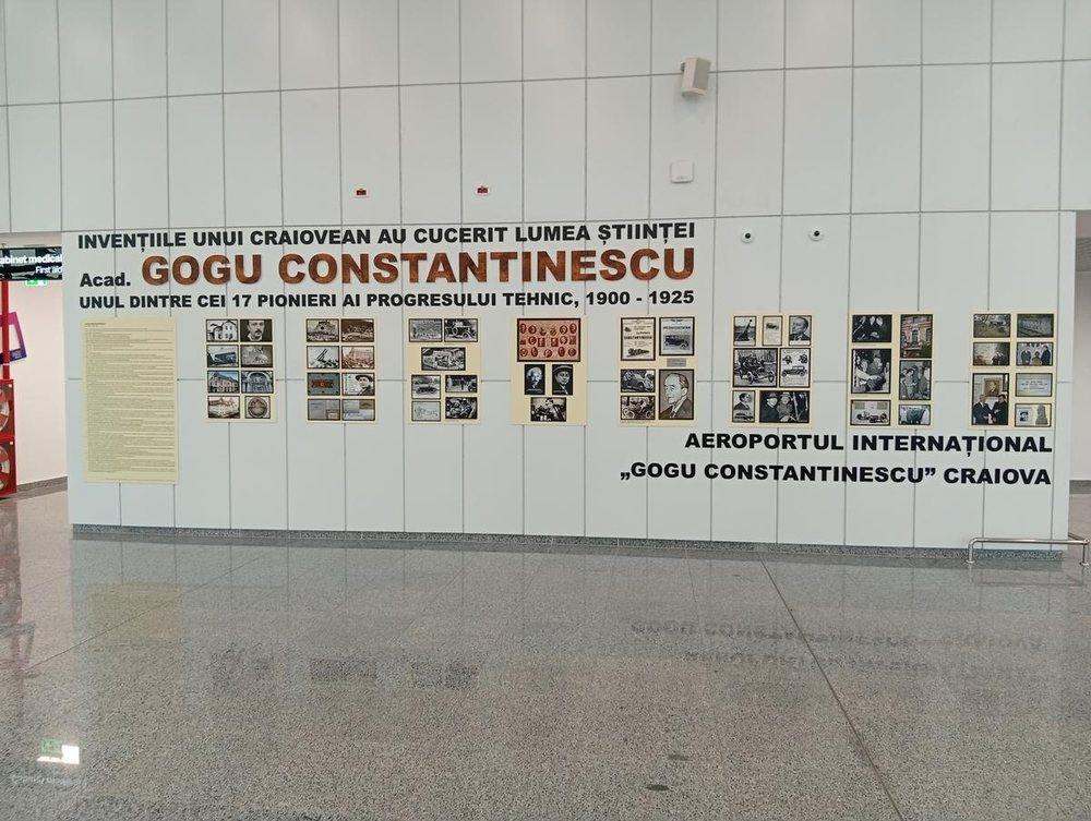 The Gogu Constantinescu wall — the airport is named after him