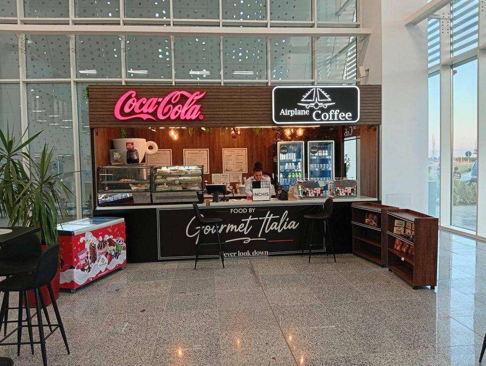 Airplane Coffee, the one café in the building