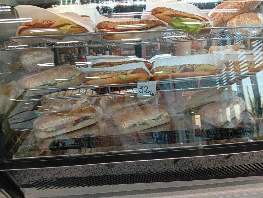 The sandwich case, which is the whole hot-food offer