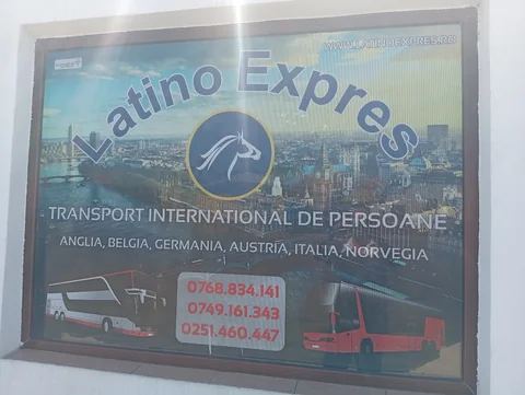Latino Expres sign in Craiova: international coaches to England, Belgium, Germany, Austria, Italy and Norway, 16 August 2026