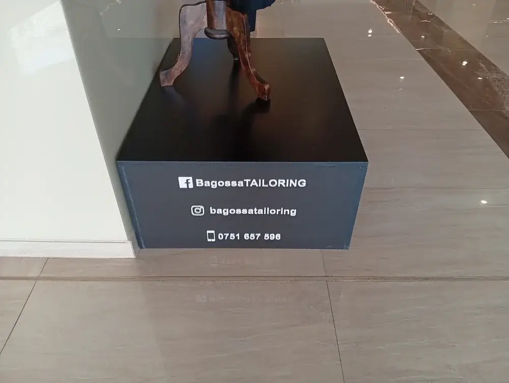 The plinth it stands on