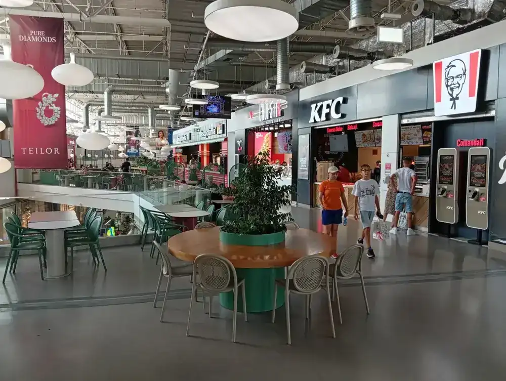 The food court — KFC, Chopstix, Mesopotamia and the seating