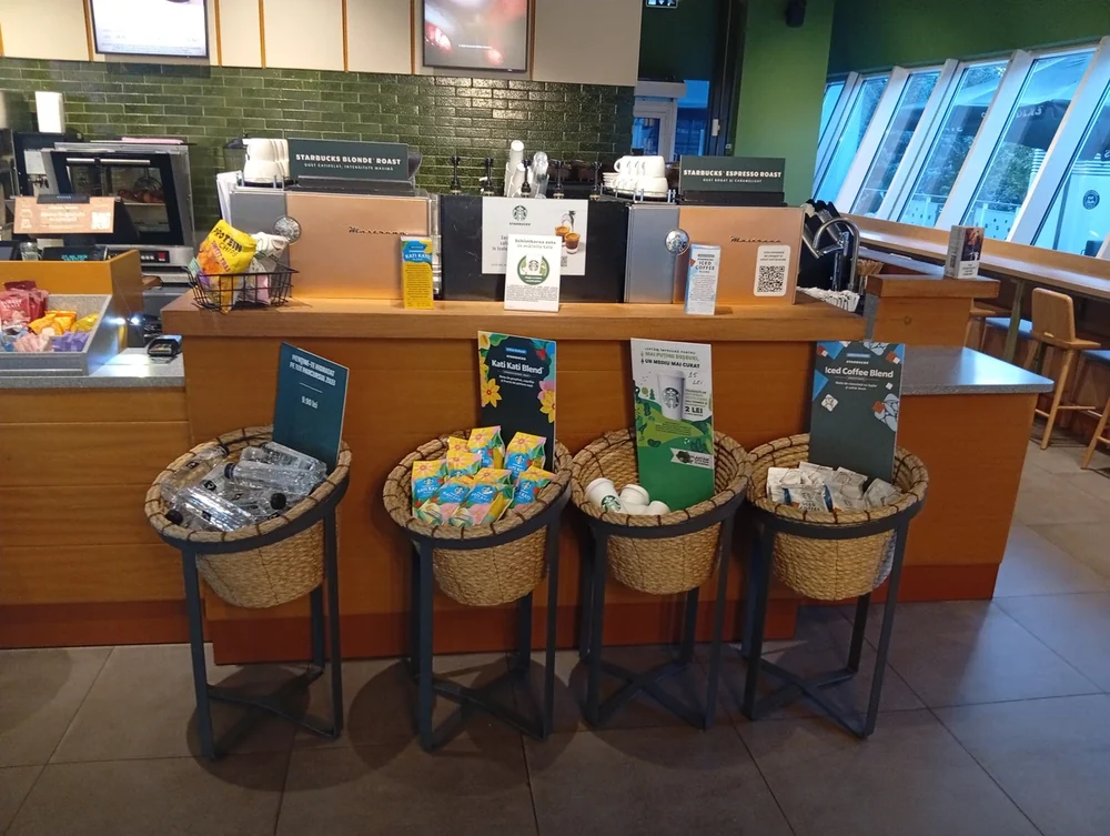 The counter and the espresso machines