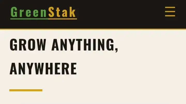 The GreenStak website