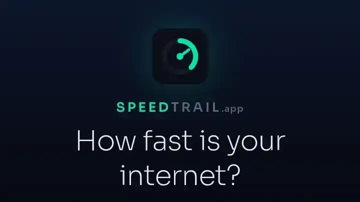 The SpeedTrail speed test website